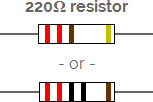 Resistor circuit symbol and identification